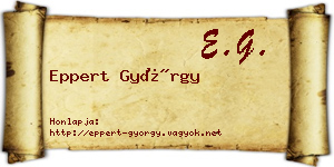 Eppert György névjegykártya
