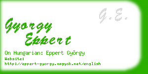 gyorgy eppert business card
