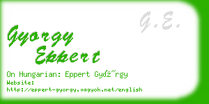 gyorgy eppert business card